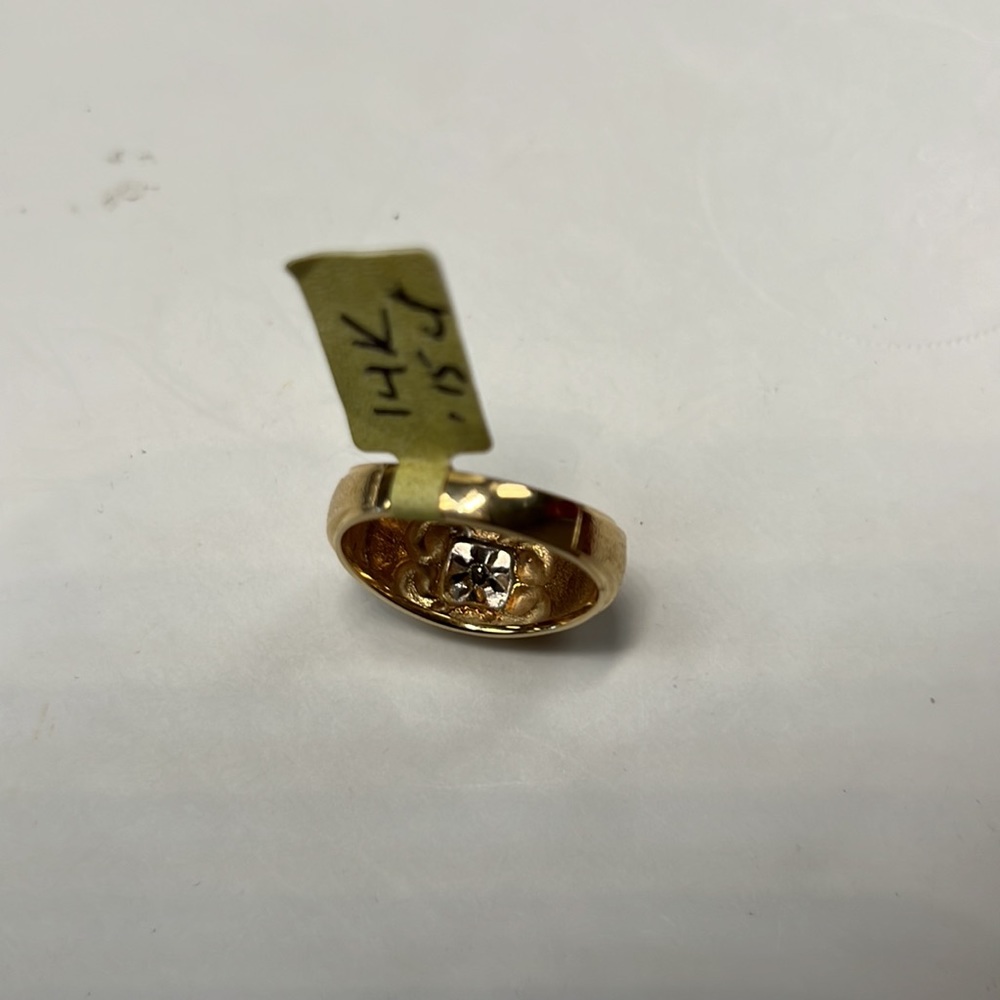 Diamonds 14k Solid Gold Ring - image 6